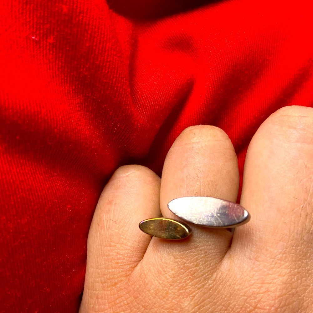 VINTAGE pure silver ring